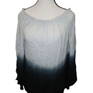 Elegant Ombre Off-Shoulder Top